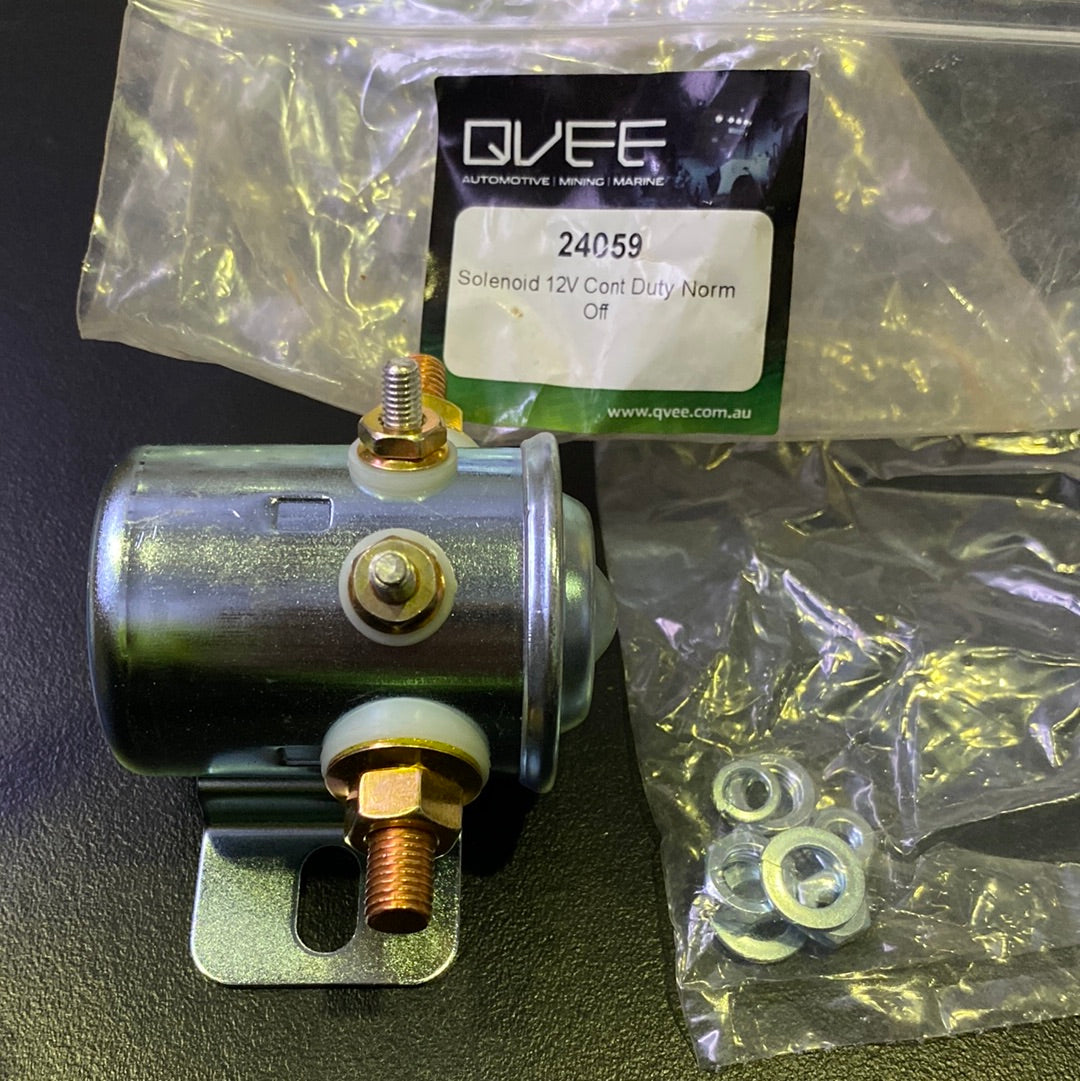 Cole Hersee 24059 Insulated 12V Continuous Duty SPST Solenoid Norm off ...