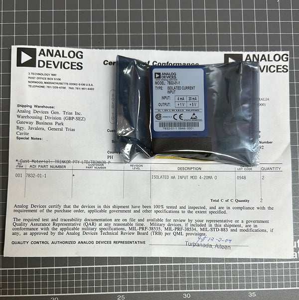 Isolated Current Input 7B32-01-1