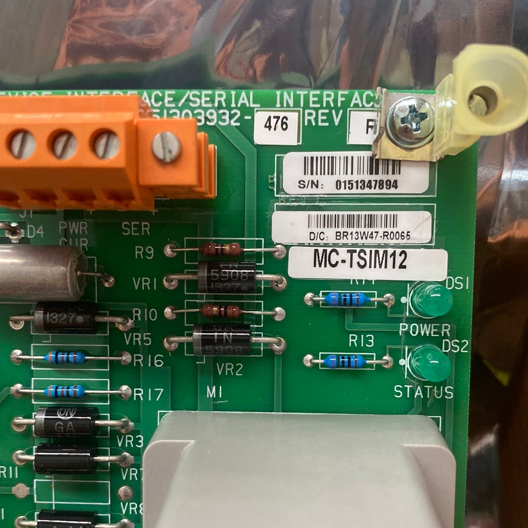Honeywell MC-TSIM12 Serial Interface FTA Module — 51303932-476