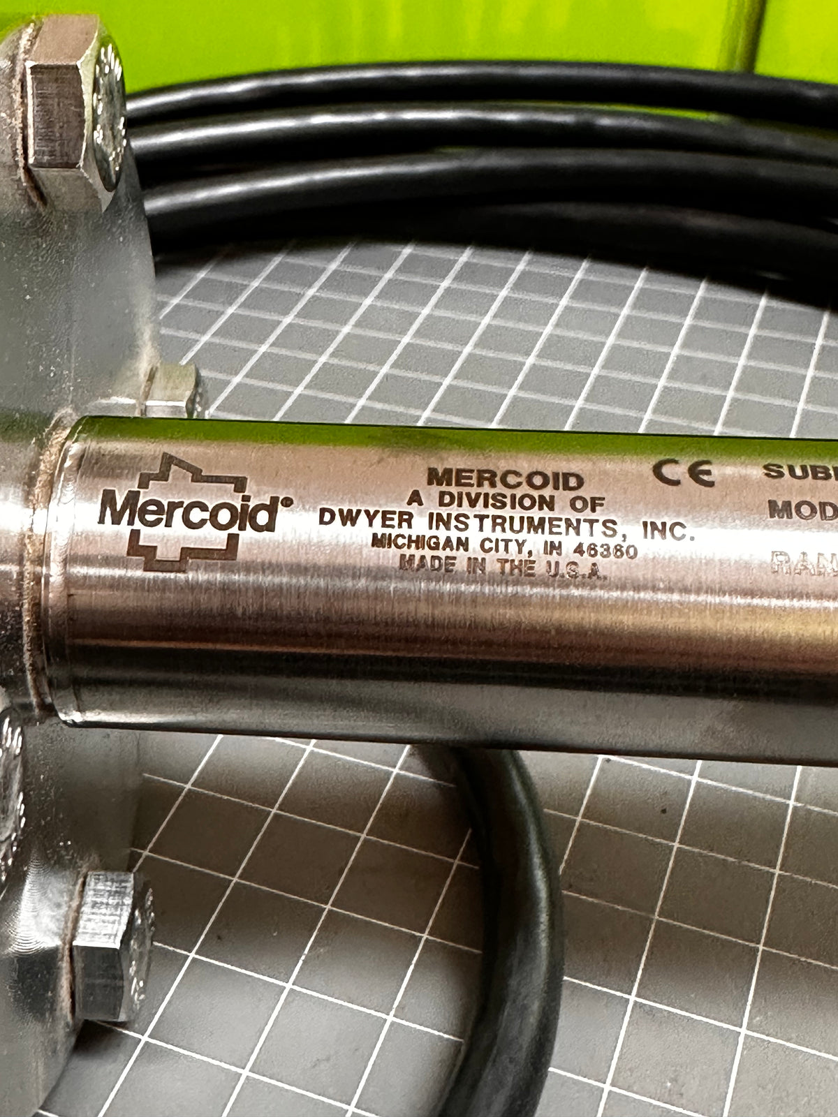 MERCOID PBLT2-3.5M-5M-PU Series Submersible Level Transducer