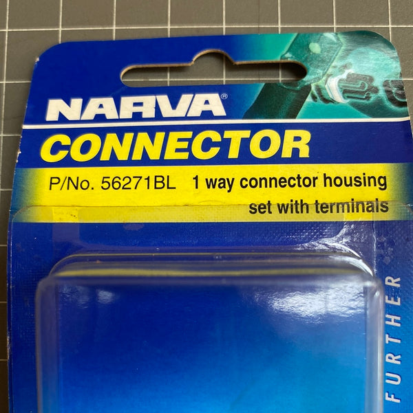 NARVA 56271BL 1 Way Connector Housing set with Terminals
