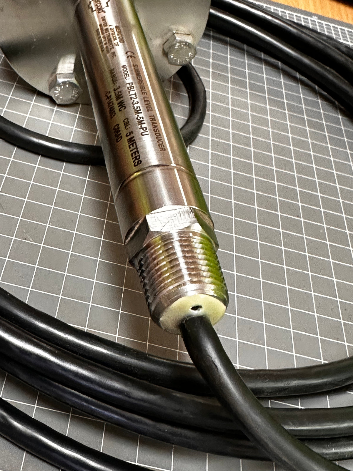 MERCOID PBLT2-3.5M-5M-PU Series Submersible Level Transducer