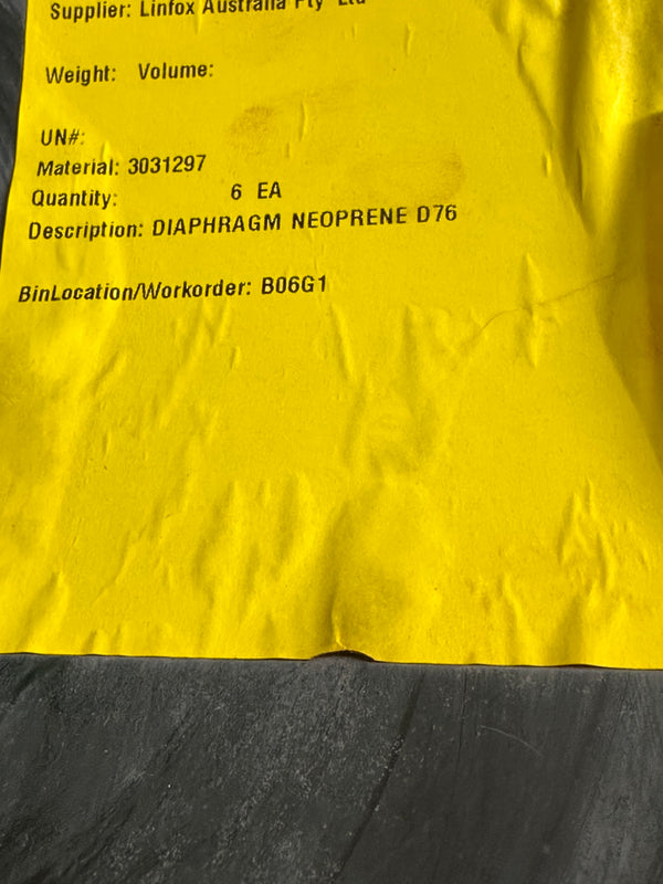 ASM. Pump Diaphragm 343mm-13½