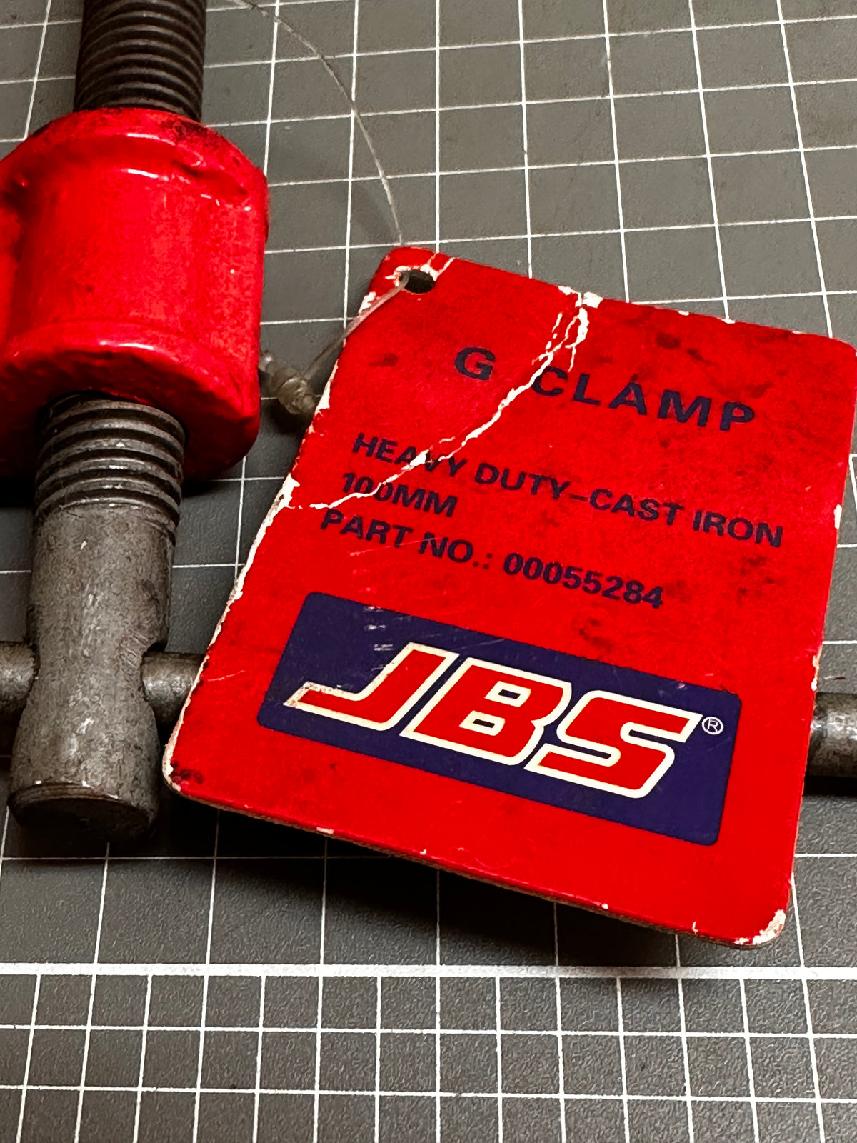 JBS 00055284 Cast-Iron G Clamp, 100 mm / 4 Inch