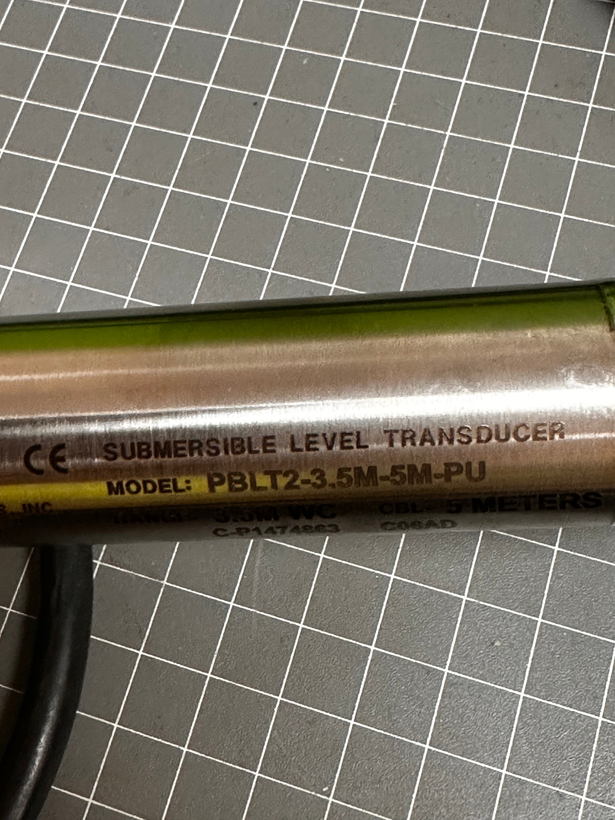 MERCOID PBLT2-3.5M-5M-PU Series Submersible Level Transducer