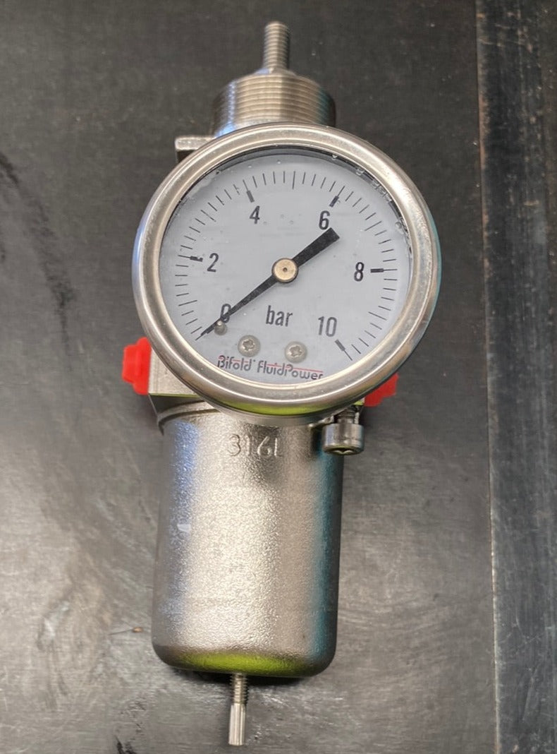 BIFOLD Regulator/ Filter SS, 1/4” NPT SH06FRSRMD10X3 Mining