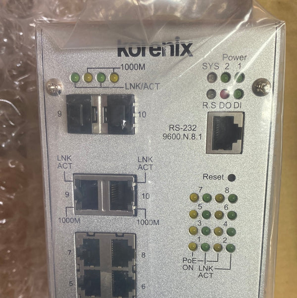 KORENIX JetNet 5310G Industrial 8 PoE + 2G Managed High Power PoE Switch