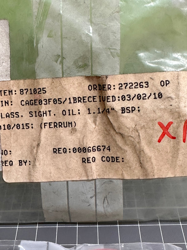 FERRUM AG Oil Sight glass 1.1/4" /bsp