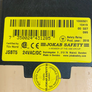 JOKAB SAFETY  JSBT5  Safety Relay