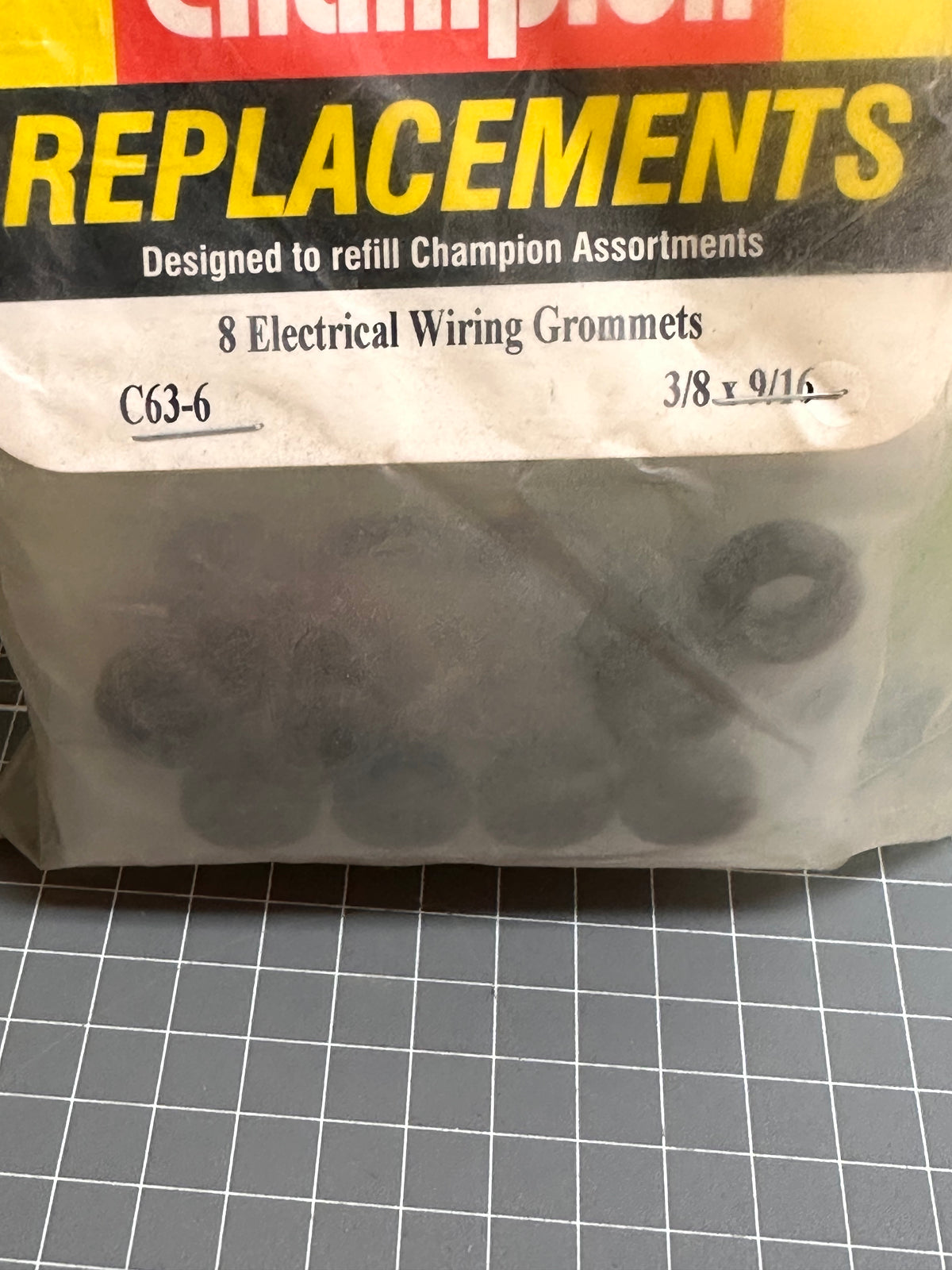 CHAMPION C63-6 Electrical Wiring Grommets - 40pce