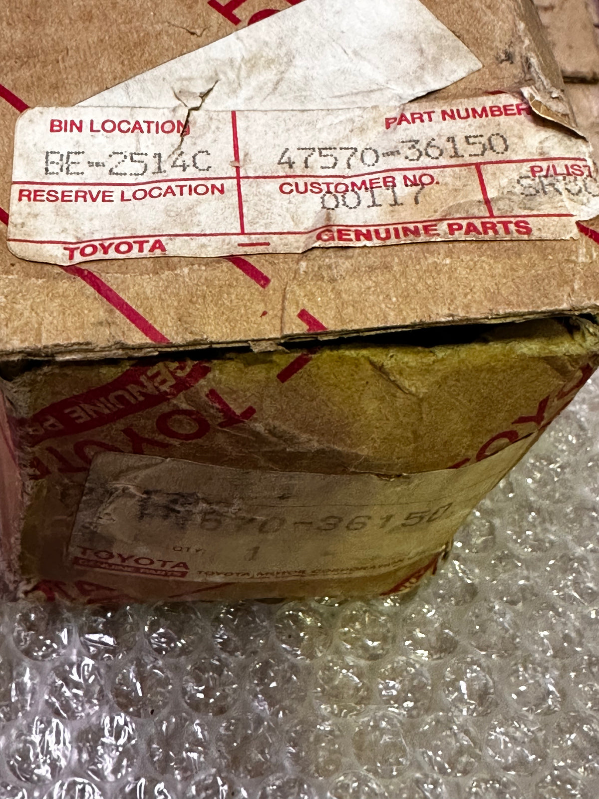 Toyota 47570-36150 Rear Wheel Cylinder Assy