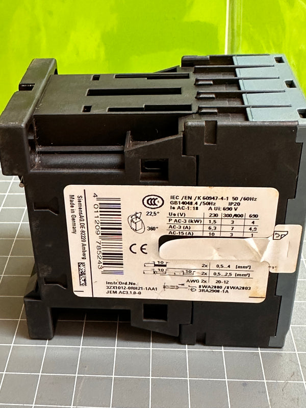 Siemens Sirius 3RT2015-2BB41 Power Contactor 2256180