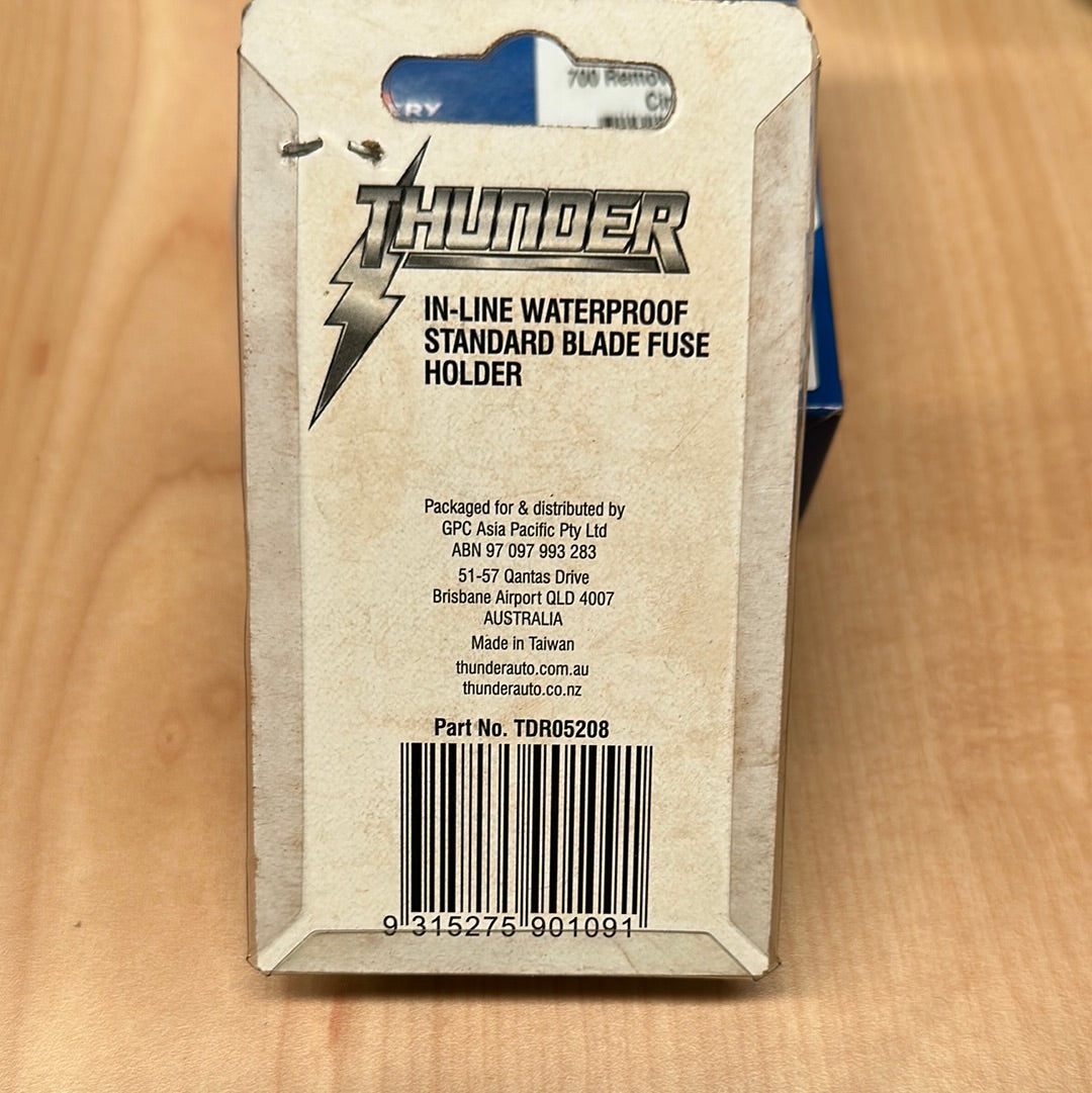 THUNDER TDR05208 In-Line Blade Fuse Holder – 30A, Pack of 10