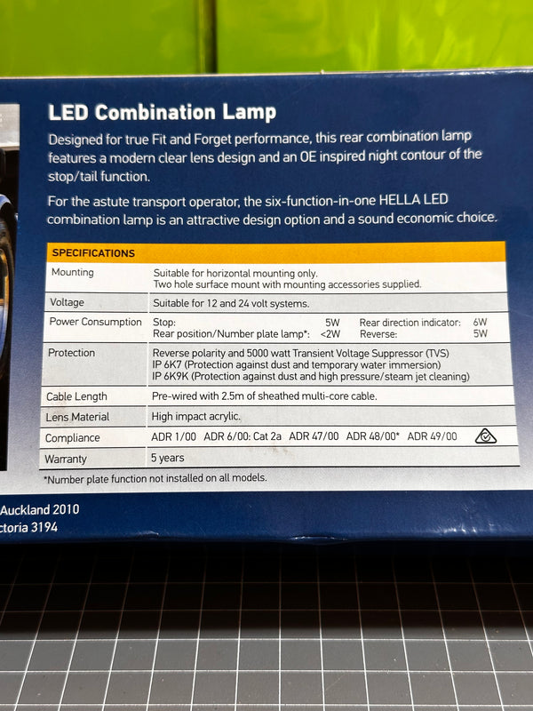 HELLA 2391 LED Combination Lamp 980.980-001 NIB