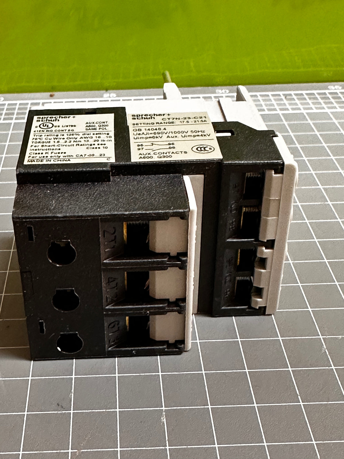 Sprecher + Schuh CT7N-23-C21 Thermal Overload Relay