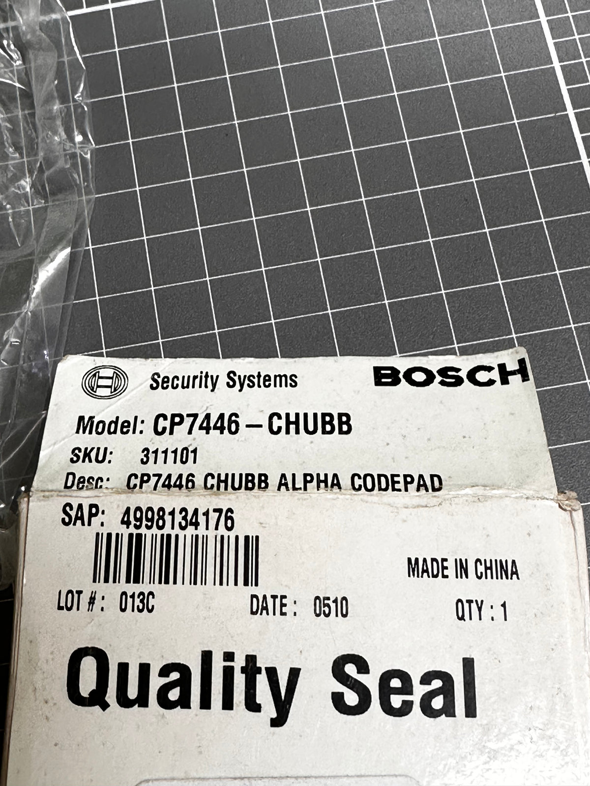 Bosch/Chubb CP7446 Alpha Text Security Codepad