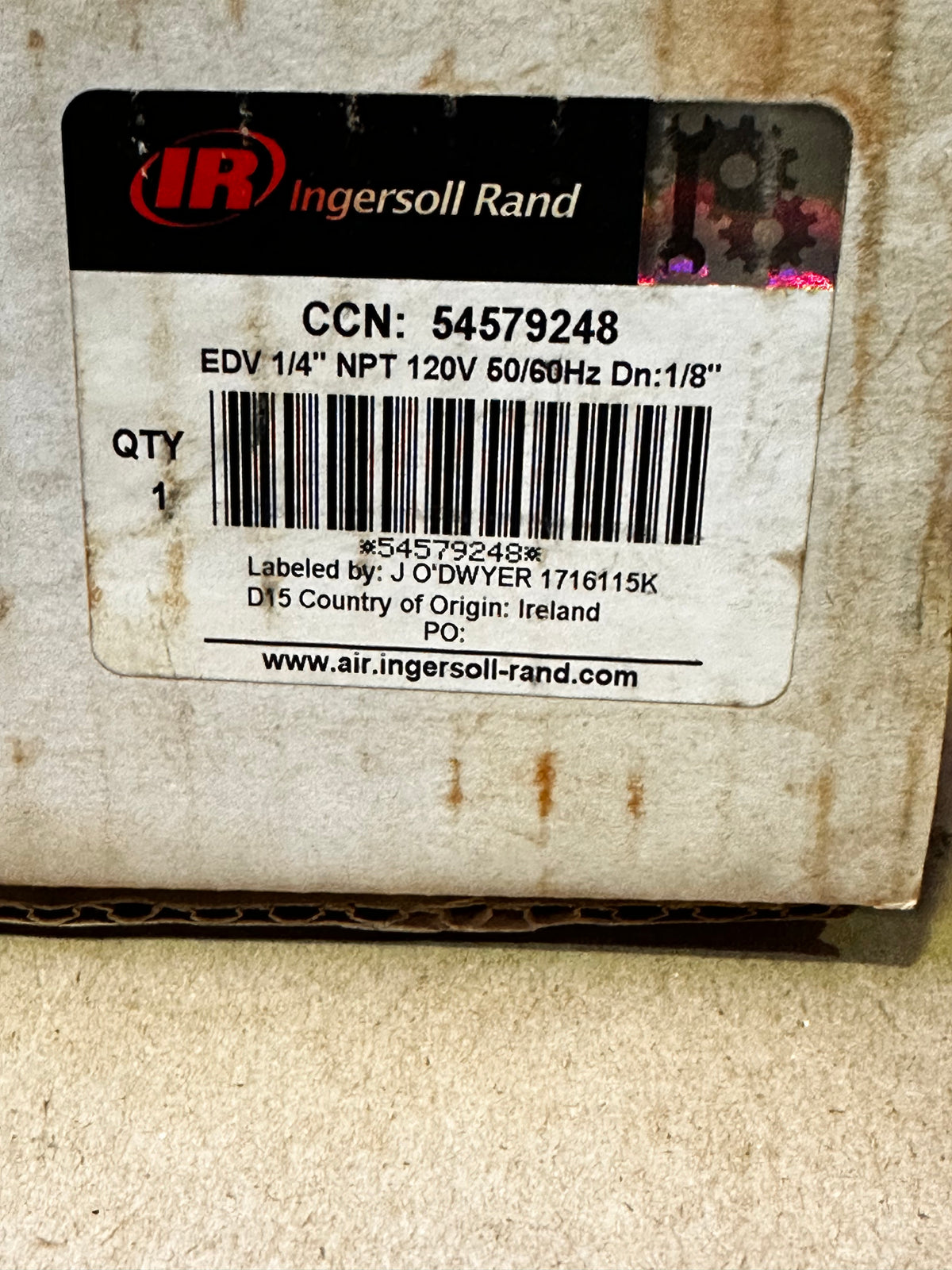 Ingersoll Rand 54579248 Electronic Condensate Drain Valve — Series 6