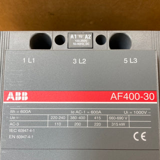 ABB AF400-30-11-70 Contactor (1SFL577001R7011) 100-250 VAC Coil