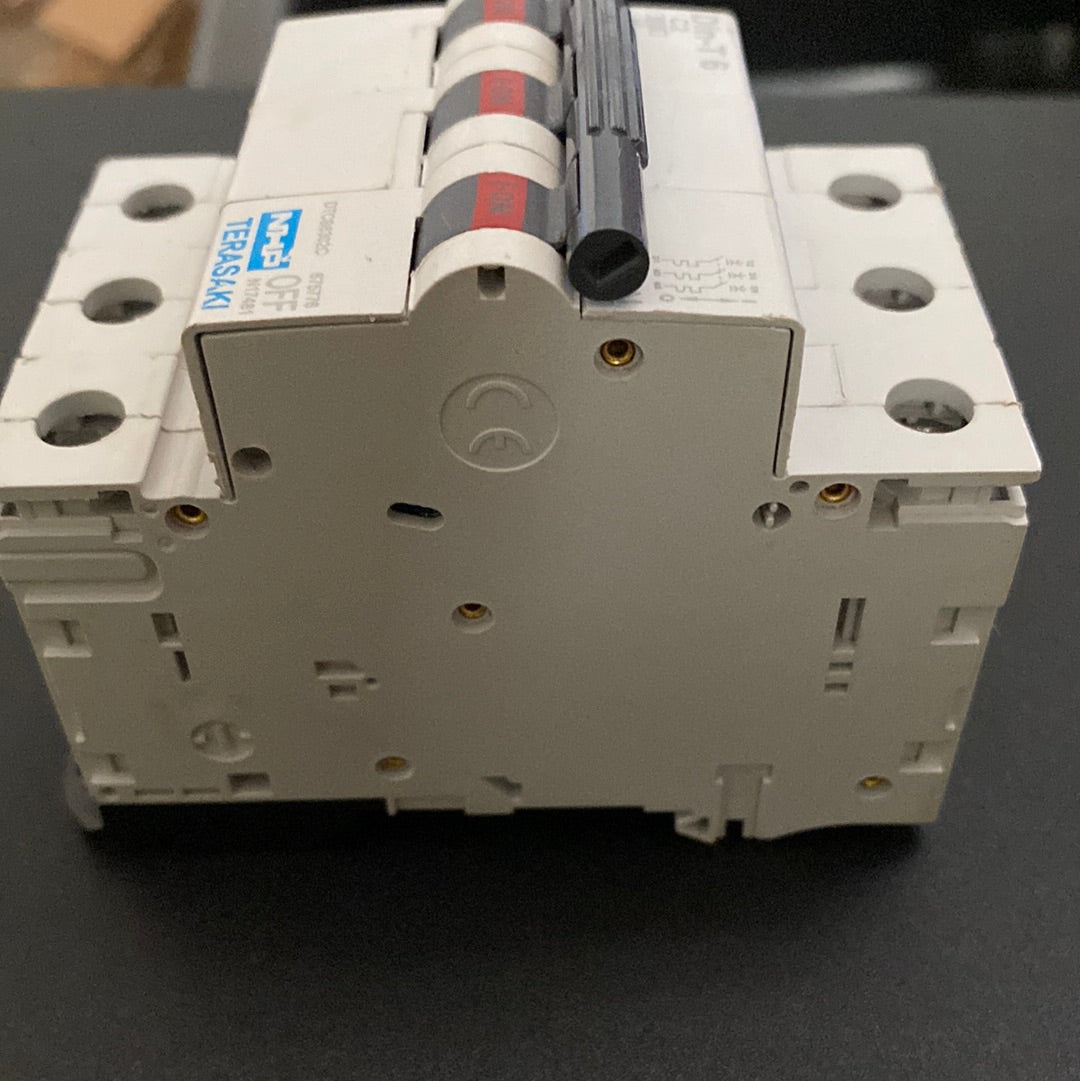 DTCB6302C Din-T 6 C2 Miniature Circuit Breaker 2A, 3 Pole C Curve