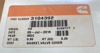 Cummins 3104392 Valve Cover Gasket
