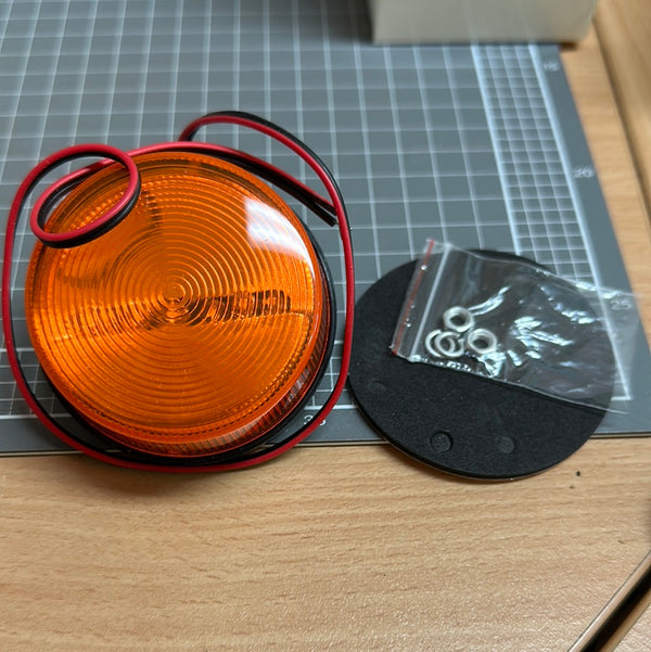 Strobe, Small, Flashing Orange, LED