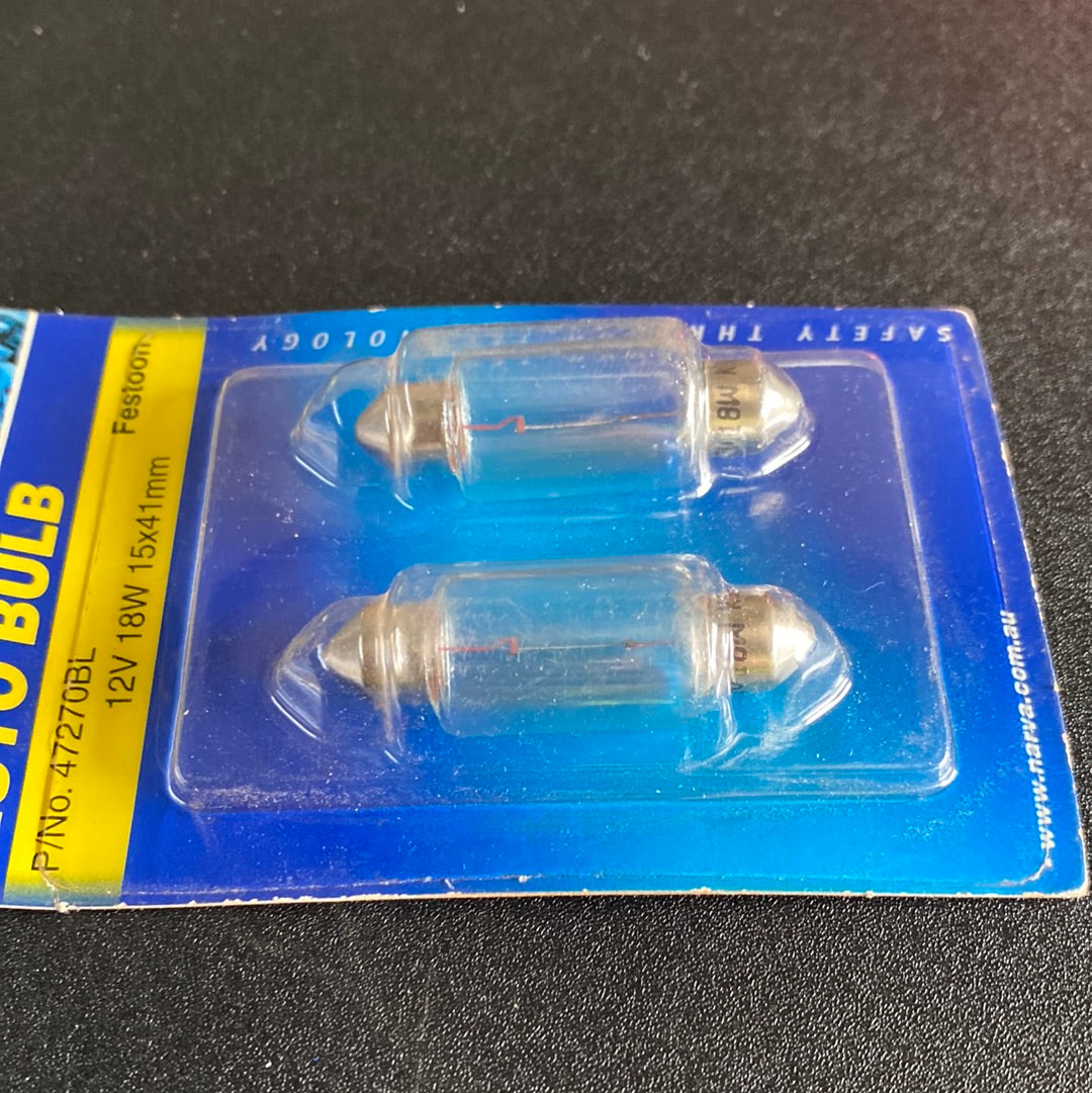 Narva 47270BL 12 V 18 W Festoon Globes, SV8-5.8