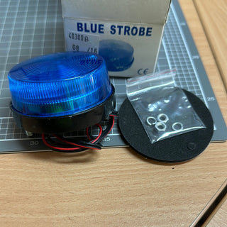 Strobe, Small, Flashing Blue, LED
