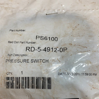 RD5-4912-OP Pressure Switch 71R6100