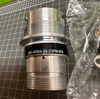 Deutsch HD30 Series Receptacle with Cable Clamp - Size 24 Shell - 23 Pins