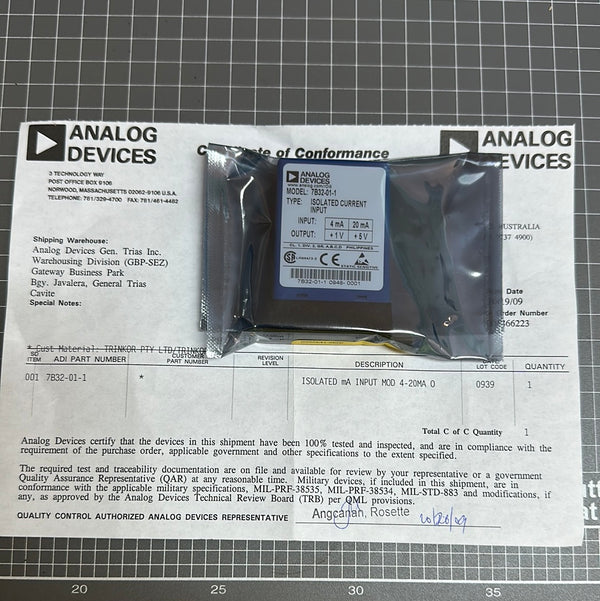 Isolated Current Input 7B32-01-1