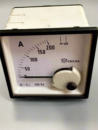 Celsa EQ 72n Amperemeter 0-200A Analogue Panel Meter