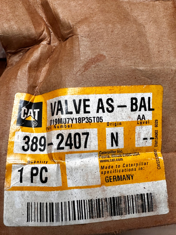 CAT 389-2407 Valve ASSY- BALL