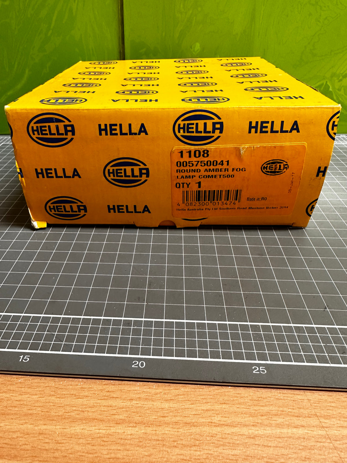 Hella 1108 Comet 500 Amber Fog Lamp — 12V 55W