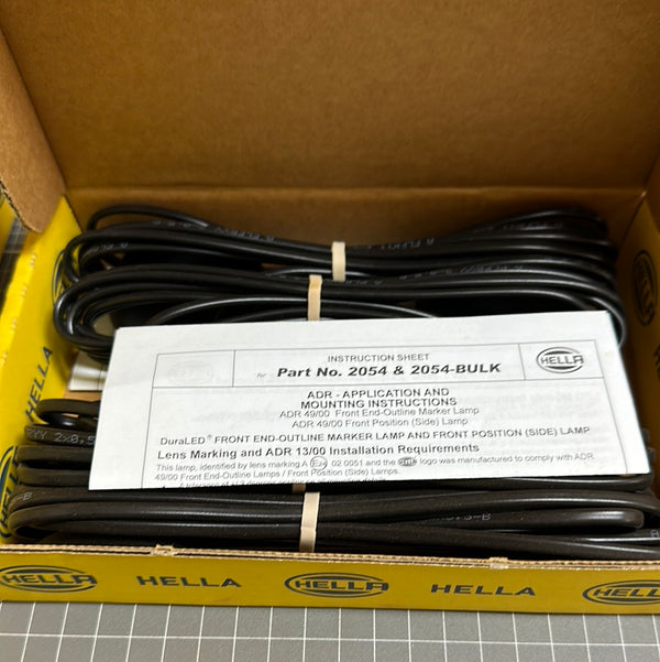 HELLA DuraLED 2054BULK, LED White Front Pos/End Outline Lamp, Set of 4