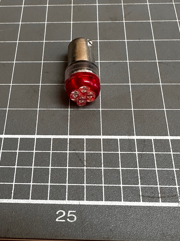 LED 12V Globes, RED, Pk of 6