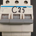 Hager NT325C / C25 Three Pole Circuit Breaker