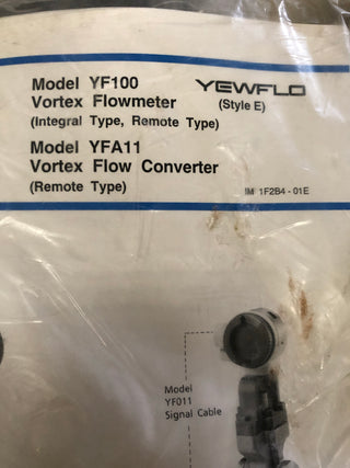 YOKOGAWA YEWFLO YF100 YFA11 FLOW METER / FLOW CONVERTER
