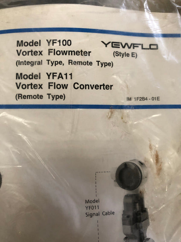 YOKOGAWA YEWFLO YF100 YFA11 FLOW METER / FLOW CONVERTER