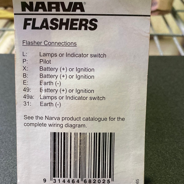 NARVA 12V 2 Pin Thermal Flasher 68202BL