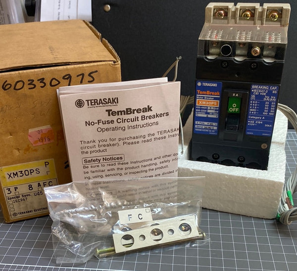 XM30PS Terasaki TemBreak 3P 8A FC Circuit Breaker