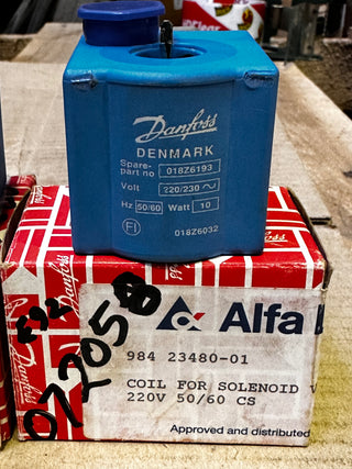 Danfoss 018Z6193 Solenoid Coil BE230CS Universal 98423480-01