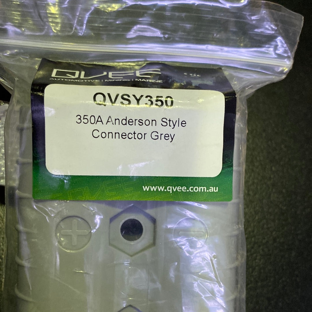 QVSY350 Grey Anderson-Style Connector, Listed 350A