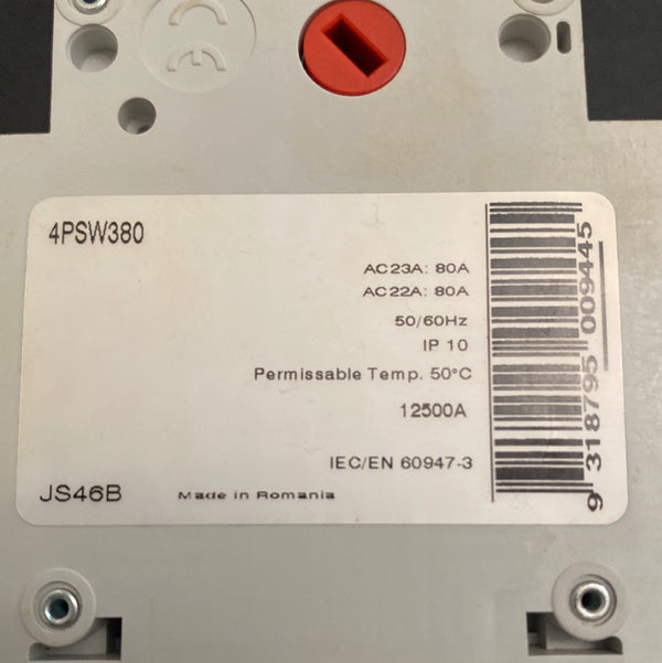Clipsal 4PSW380 Isolator/Mains Switch
