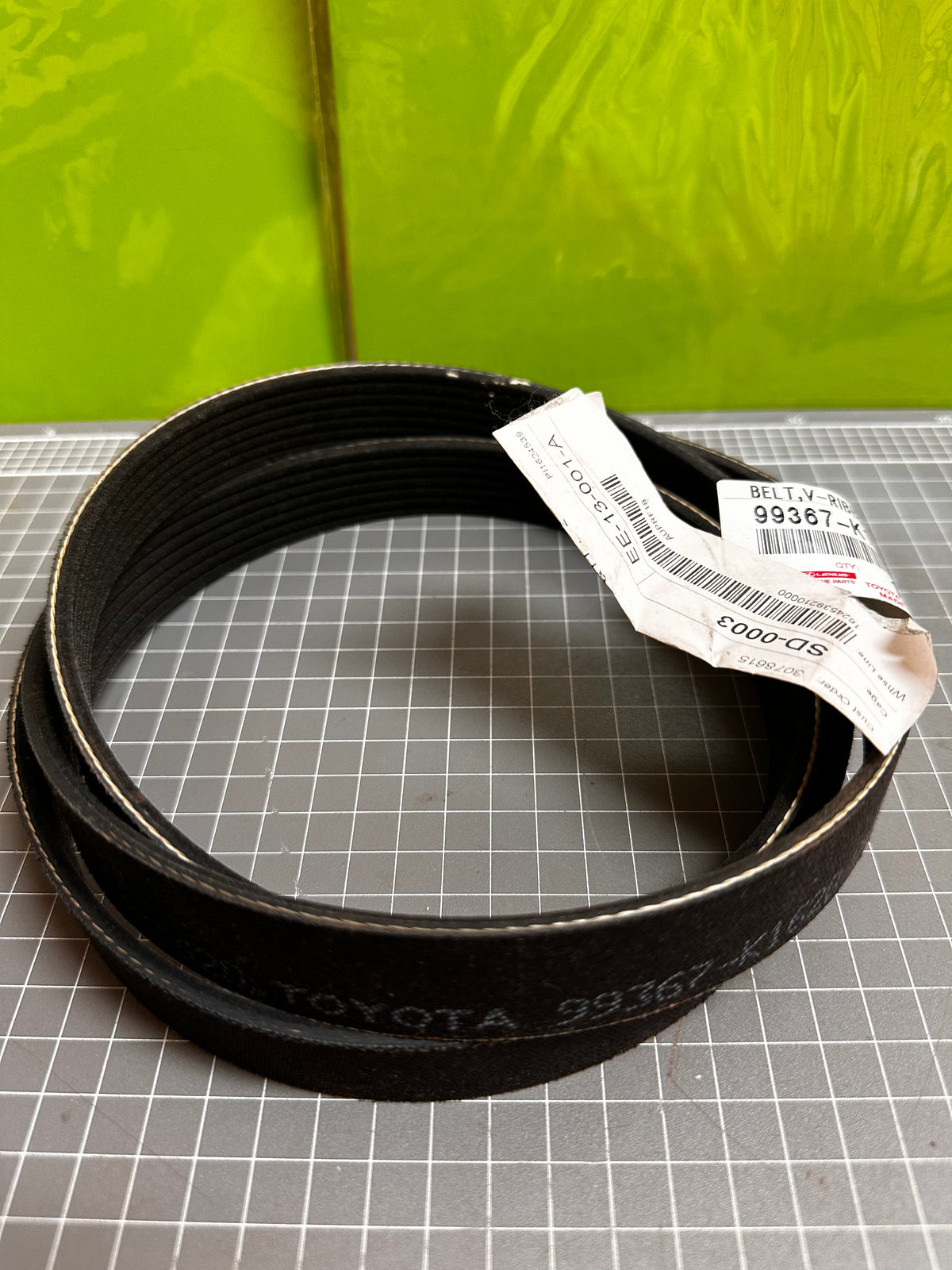 Toyota 99367-K1620 V-Ribbed Alternator Belt — Prado KDJ150