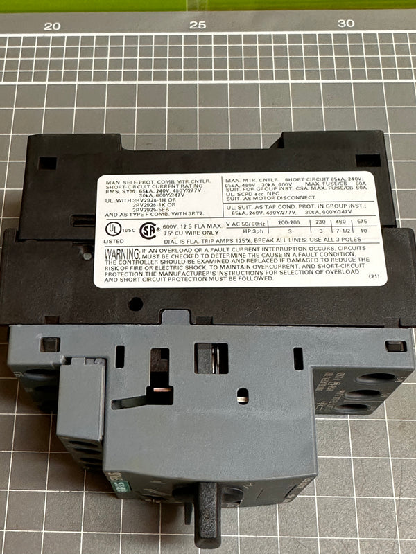 Siemens Sirius 3RV2011-1KA15 Motor Protection Circuit Breaker