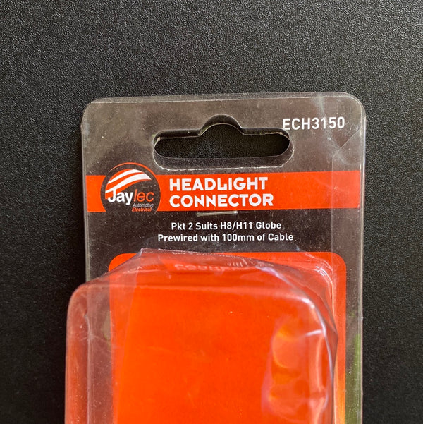Jaylec ECH3150 H8/H11 Pre-wired Headlight Connector 2 pack