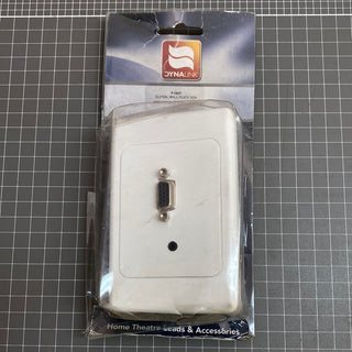 P6847 VGA & 3.5Mm Audio Wall Plate Clipsal 2000 Screw Terminal