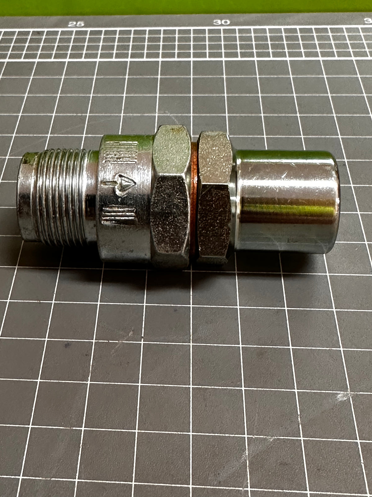 CAT 8X-2321 Steel Check Valve — 7/8-18 UNS / 1/4-18 NPTF