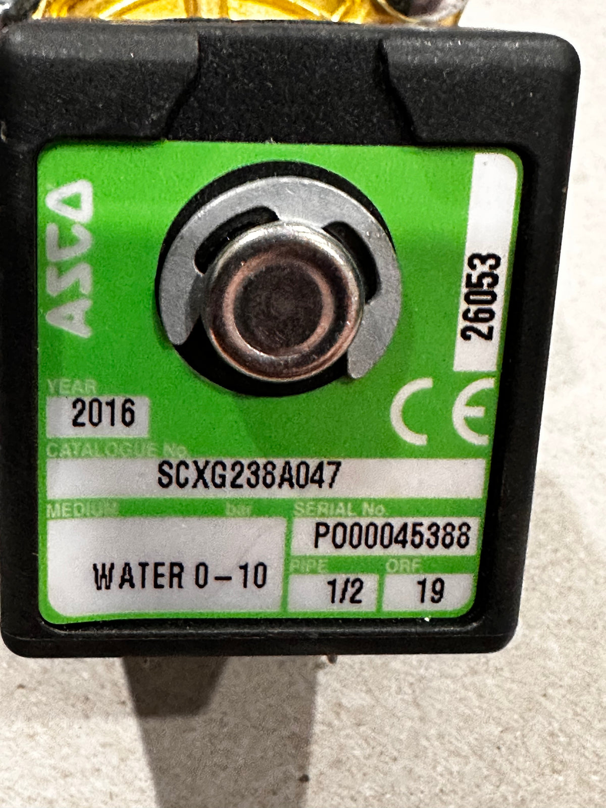 ASCO 238 Series 2-Way Pilot-Operated Solenoid Valve — 24VDC