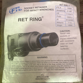 FTL Ret Ring 10008NS Socket Retainer Bag of 12 pieces